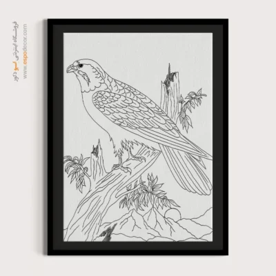 تابلو مینیاتور خطی با طرح خطی ساده - مِهراب – تابلو مینیاتور خطی - اسپو دکور