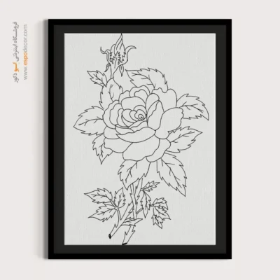 تابلو مینیاتور خطی با چاپ باکیفیت - سایه‌خط – تابلو مینیاتور خطی - اسپو دکور