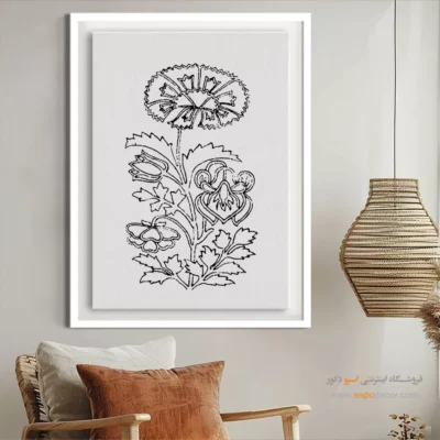 تابلو مینیاتور دست‌ساز ایرانی - تلالو – تابلو مینیاتور خطی - اسپو دکور