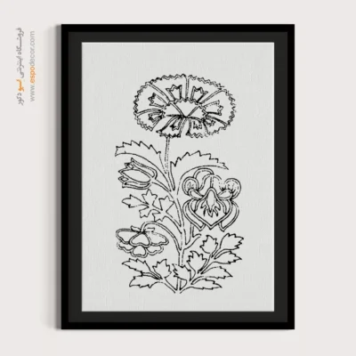 تابلو مینیاتور دست‌ساز ایرانی - تلالو – تابلو مینیاتور خطی - اسپو دکور