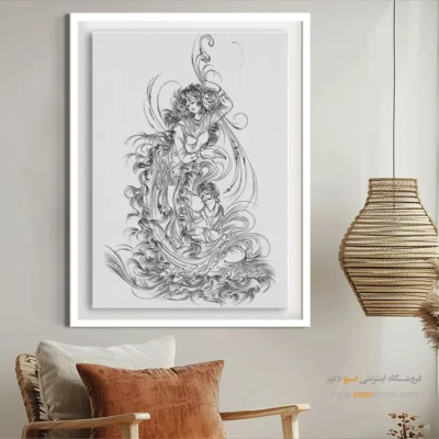 تابلو مینیاتور خطی برای دکور اداری - رَخشا – تابلو مینیاتور خطی - اسپو دکور