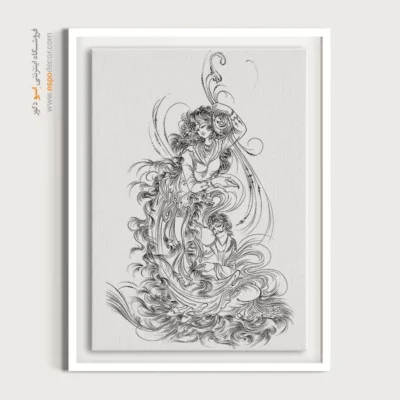 تابلو مینیاتور خطی برای دکور اداری - رَخشا – تابلو مینیاتور خطی - اسپو دکور