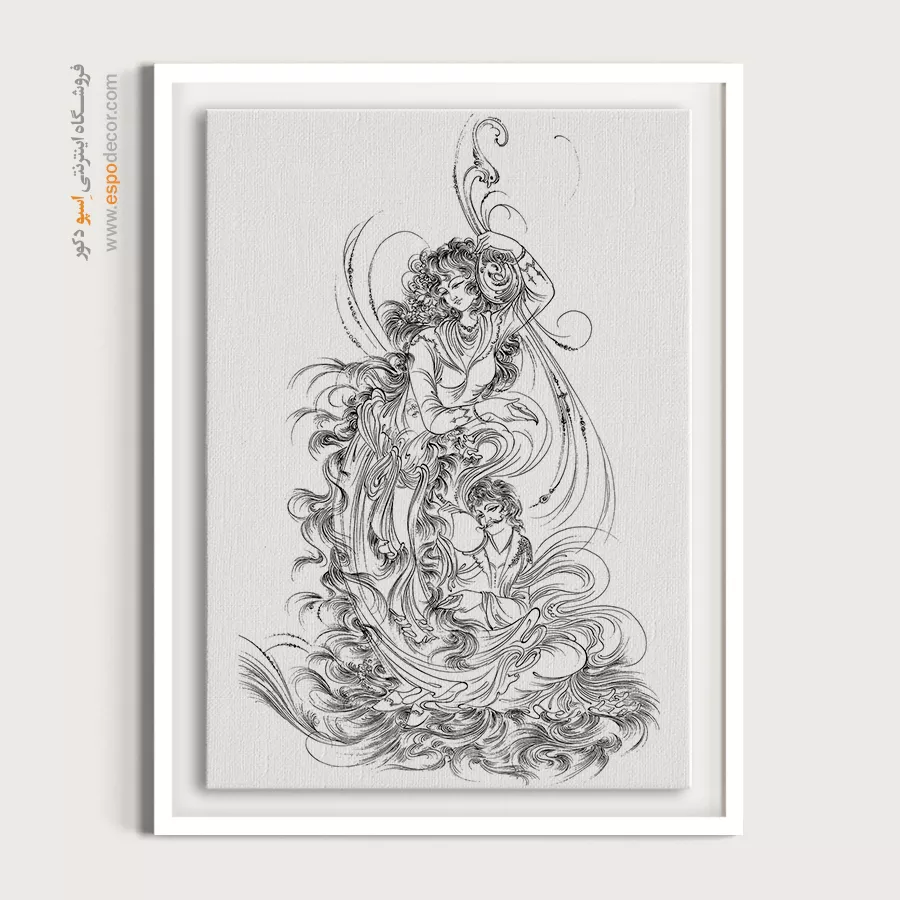 تابلو مینیاتور خطی برای دکور اداری - رَخشا – تابلو مینیاتور خطی - اسپو دکور