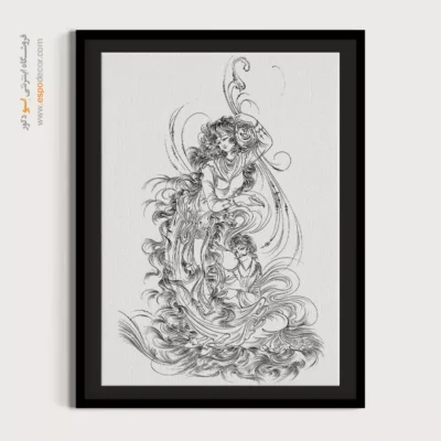 تابلو مینیاتور خطی برای دکور اداری - رَخشا – تابلو مینیاتور خطی - اسپو دکور