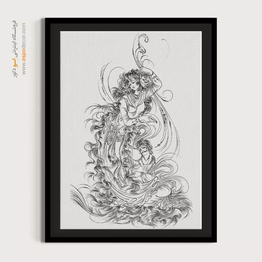 تابلو مینیاتور خطی برای دکور اداری - رَخشا – تابلو مینیاتور خطی - اسپو دکور