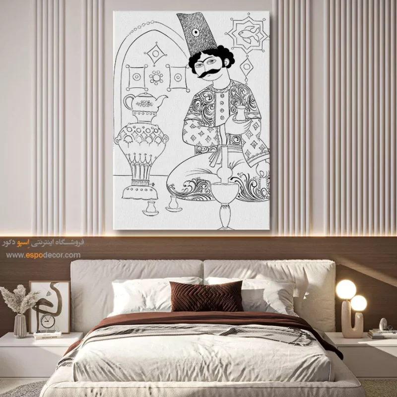 تابلو طراحی دستی برای اتاق خواب
