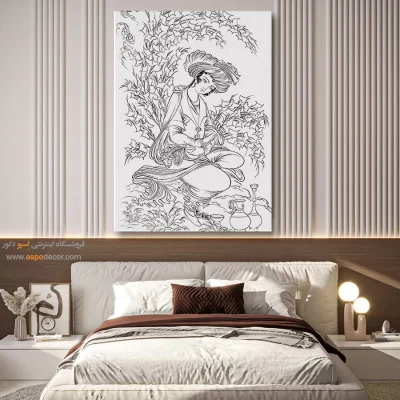 تابلو مینیاتور برای هدیه خاص - نگاشته – تابلو مینیاتور خطی - اسپو دکور