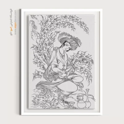 تابلو مینیاتور برای هدیه خاص - نگاشته – تابلو مینیاتور خطی - اسپو دکور