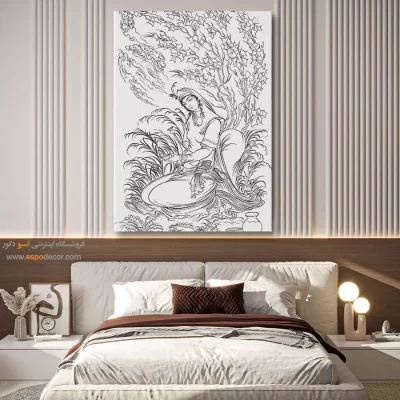 تابلو نقاشی سیاه و سفید برای دکور اداری