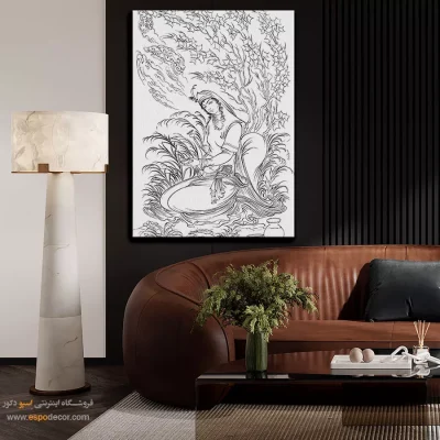 تابلو نقاشی سیاه و سفید برای دکور اداری