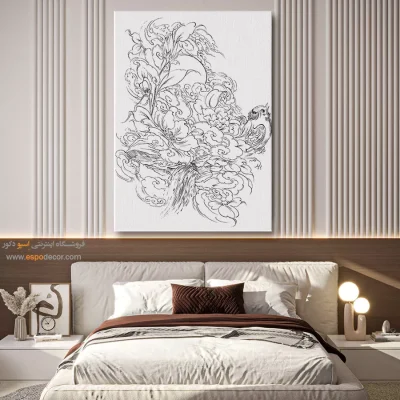 تابلو مینیاتور خطی برای پذیرایی - شفق‌نقش – تابلو مینیاتور خطی - اسپو دکور