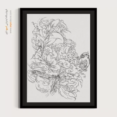 تابلو مینیاتور خطی برای پذیرایی - شفق‌نقش – تابلو مینیاتور خطی - اسپو دکور