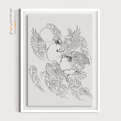 تابلو طراحی دستی قابل سفارش - فانوس‌خط – تابلو مینیاتور خطی - اسپو دکور