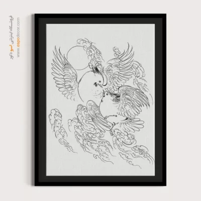 تابلو طراحی دستی قابل سفارش - فانوس‌خط – تابلو مینیاتور خطی - اسپو دکور