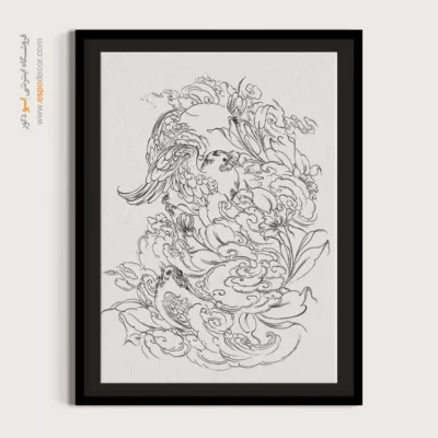 تابلو مینیاتور خطی برای هدیه خاص - گلبین – تابلو مینیاتور خطی - اسپو دکور