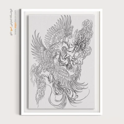 تابلو مینیاتور سبک سنتی - بومینه – تابلو مینیاتور خطی - اسپو دکور