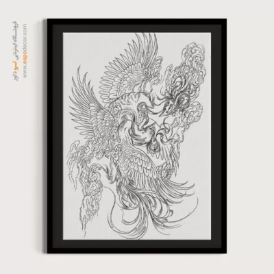 تابلو مینیاتور سبک سنتی - بومینه – تابلو مینیاتور خطی - اسپو دکور