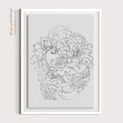 تابلو مینیاتور خطی خاص و زیبا - یلدا‌نگار – تابلو مینیاتور خطی - اسپو دکور