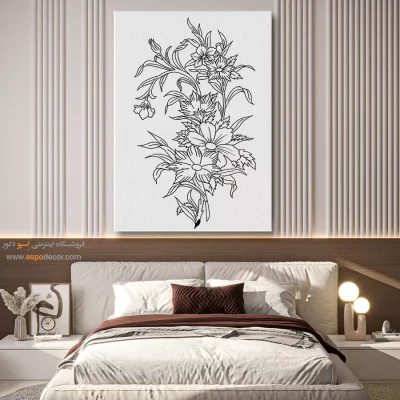 تابلو طراحی دستی طرح سنتی - نگاره – تابلو مینیاتور خطی - اسپو دکور