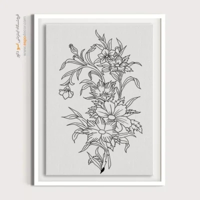 تابلو طراحی دستی طرح سنتی - نگاره – تابلو مینیاتور خطی - اسپو دکور