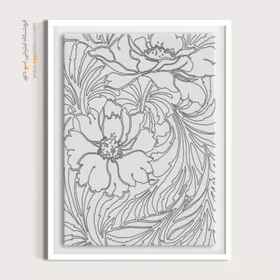 تابلو دکوراتیو خطی خاص و زیبا - سروش‌خط – تابلو مینیاتور خطی - اسپو دکور