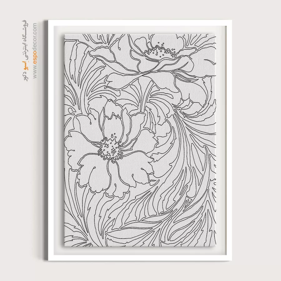 تابلو دکوراتیو خطی خاص و زیبا - سروشخط – تابلو مینیاتور خطی - اسپو دکور