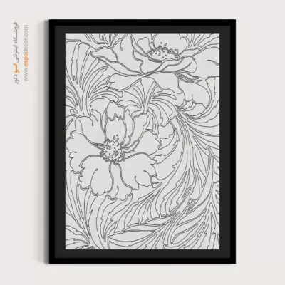 تابلو دکوراتیو خطی خاص و زیبا - سروشخط – تابلو مینیاتور خطی - اسپو دکور