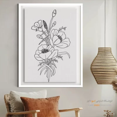 تابلو مینیاتور خطی با طراحی ساده - چکادنگ – تابلو مینیاتور خطی - اسپو دکور