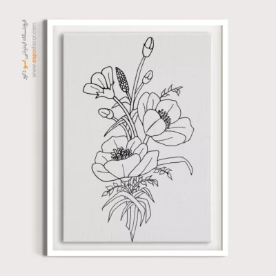 تابلو مینیاتور خطی با طراحی ساده - چکادنگ – تابلو مینیاتور خطی - اسپو دکور