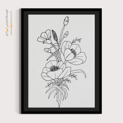 تابلو مینیاتور خطی با طراحی ساده - چکادنگ – تابلو مینیاتور خطی - اسپو دکور