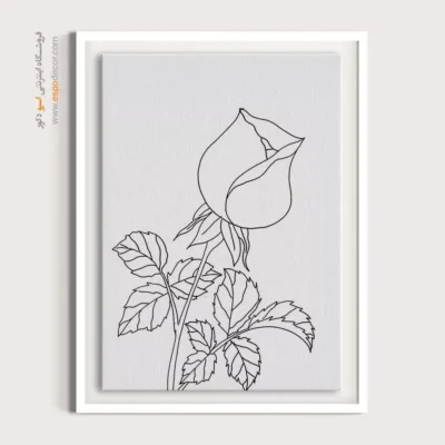 تابلو طراحی دستی سبک کلاسیک - یکتانگار – تابلو مینیاتور خطی - اسپو دکور