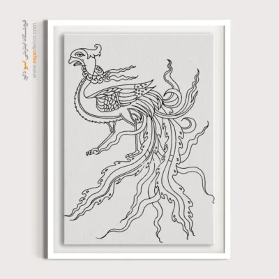 تابلو هنری خطی دیواری هنری - نگاشت – تابلو مینیاتور خطی - اسپو دکور