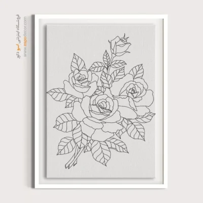 تابلو مینیاتور خطی سبک سنتی - نغمهنگار – تابلو مینیاتور خطی - اسپو دکور