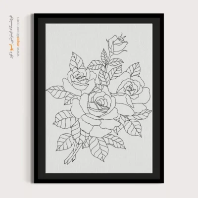 تابلو مینیاتور خطی سبک سنتی - نغمه‌نگار – تابلو مینیاتور خطی - اسپو دکور