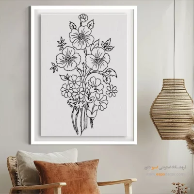 تابلو مینیاتور با طراحی مدرن - خلاق‌نگار – تابلو مینیاتور خطی - اسپو دکور