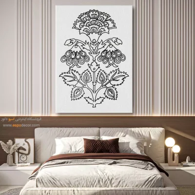 تابلو هنری خطی سبک سنتی - خیالساز – تابلو مینیاتور خطی - اسپو دکور