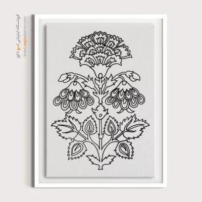 تابلو هنری خطی سبک سنتی - خیال‌ساز – تابلو مینیاتور خطی - اسپو دکور