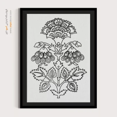 تابلو هنری خطی سبک سنتی - خیال‌ساز – تابلو مینیاتور خطی - اسپو دکور