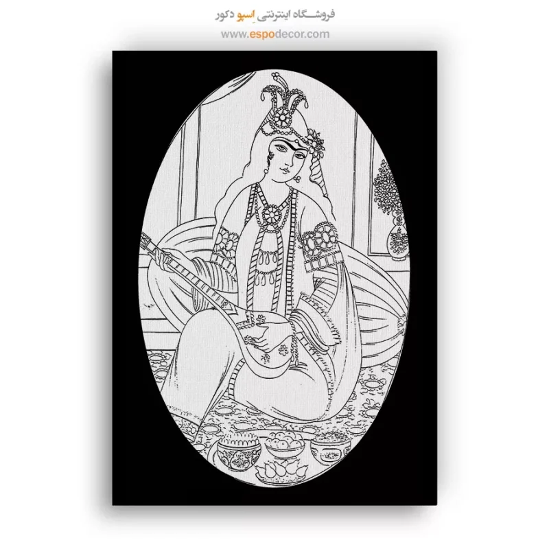 تابلو دکوراتیو خطی سبک سنتی