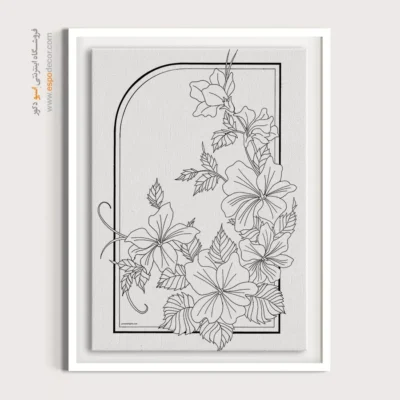 تابلو هنری خطی برای هدیه خاص - قاصدک – تابلو مینیاتور خطی - اسپو دکور