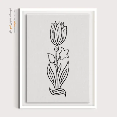 تابلو هنری خطی با سبک ایرانی - هنرمند – تابلو مینیاتور خطی - اسپو دکور