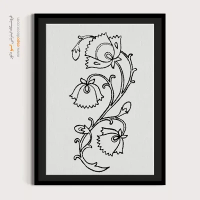 تابلو هنری خطی با طراحی ظریف - نغمه‌خط – تابلو مینیاتور خطی - اسپو دکور