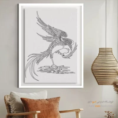 تابلو دکوراتیو خطی قابل سفارش - نیک‌نگار – تابلو مینیاتور خطی - اسپو دکور