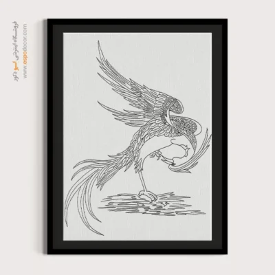 تابلو دکوراتیو خطی قابل سفارش - نیک‌نگار – تابلو مینیاتور خطی - اسپو دکور