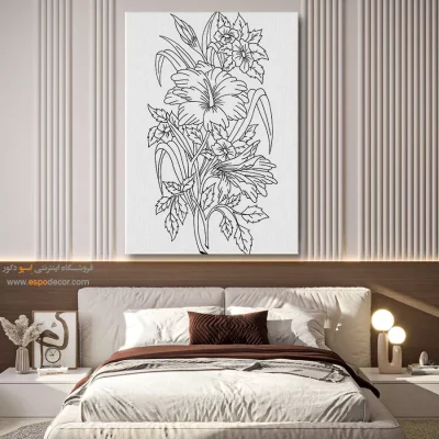 تابلو مینیاتور با طرح خطی ساده - دلنشان – تابلو مینیاتور خطی - اسپو دکور