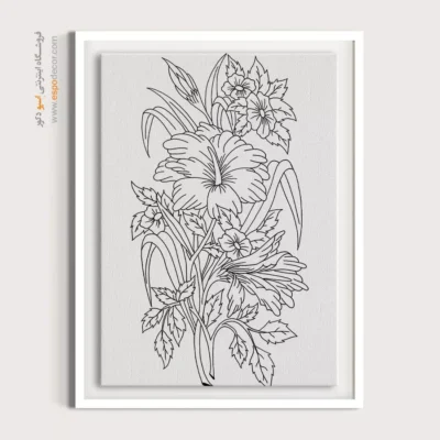 تابلو مینیاتور با طرح خطی ساده - دلنشان – تابلو مینیاتور خطی - اسپو دکور