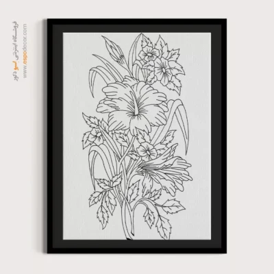 تابلو مینیاتور با طرح خطی ساده - دلنشان – تابلو مینیاتور خطی - اسپو دکور