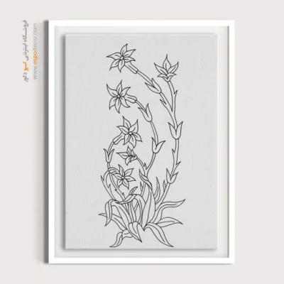 تابلو هنری خطی با چاپ باکیفیت - مه‌سرا – تابلو مینیاتور خطی - اسپو دکور