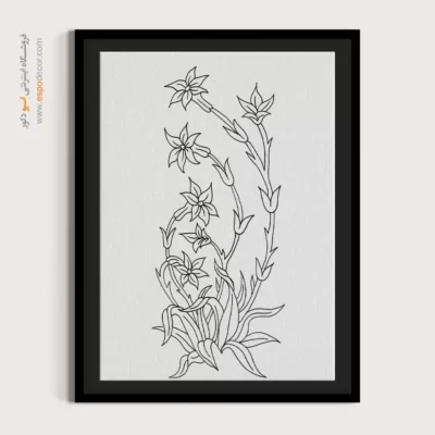 تابلو هنری خطی با چاپ باکیفیت - مه‌سرا – تابلو مینیاتور خطی - اسپو دکور