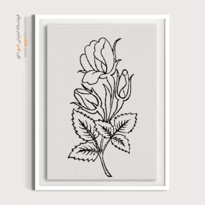 تابلو دکوراتیو خطی برای دکور اداری - خُورسان – تابلو مینیاتور خطی - اسپو دکور